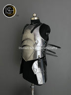 Steel Female Knight Armor: Medieval LARP Cosplay Costume