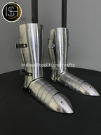 Medieval Knight leg Guard, Sabaton Armor, Larp Armor, Cosplay Armor, functional Armor, Sca Armor, Larp, Gift Item. ISH Collection