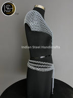 Metal Viking Top & Belt, Ren faire Chainmail Handmade Medieval Cosplay Armor, SCA Larp Costume, Mother's day Reenactment, Christmas Gift. ISH Collection
