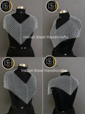 Metal Viking Top & Belt, Ren faire Chainmail Handmade Medieval Cosplay Armor, SCA Larp Costume, Mother's day Reenactment, Christmas Gift. ISH Collection