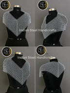 Metal Viking Top & Belt, Ren faire Chainmail Handmade Medieval Cosplay Armor, SCA Larp Costume, Mother's day Reenactment, Christmas Gift. ISH Collection