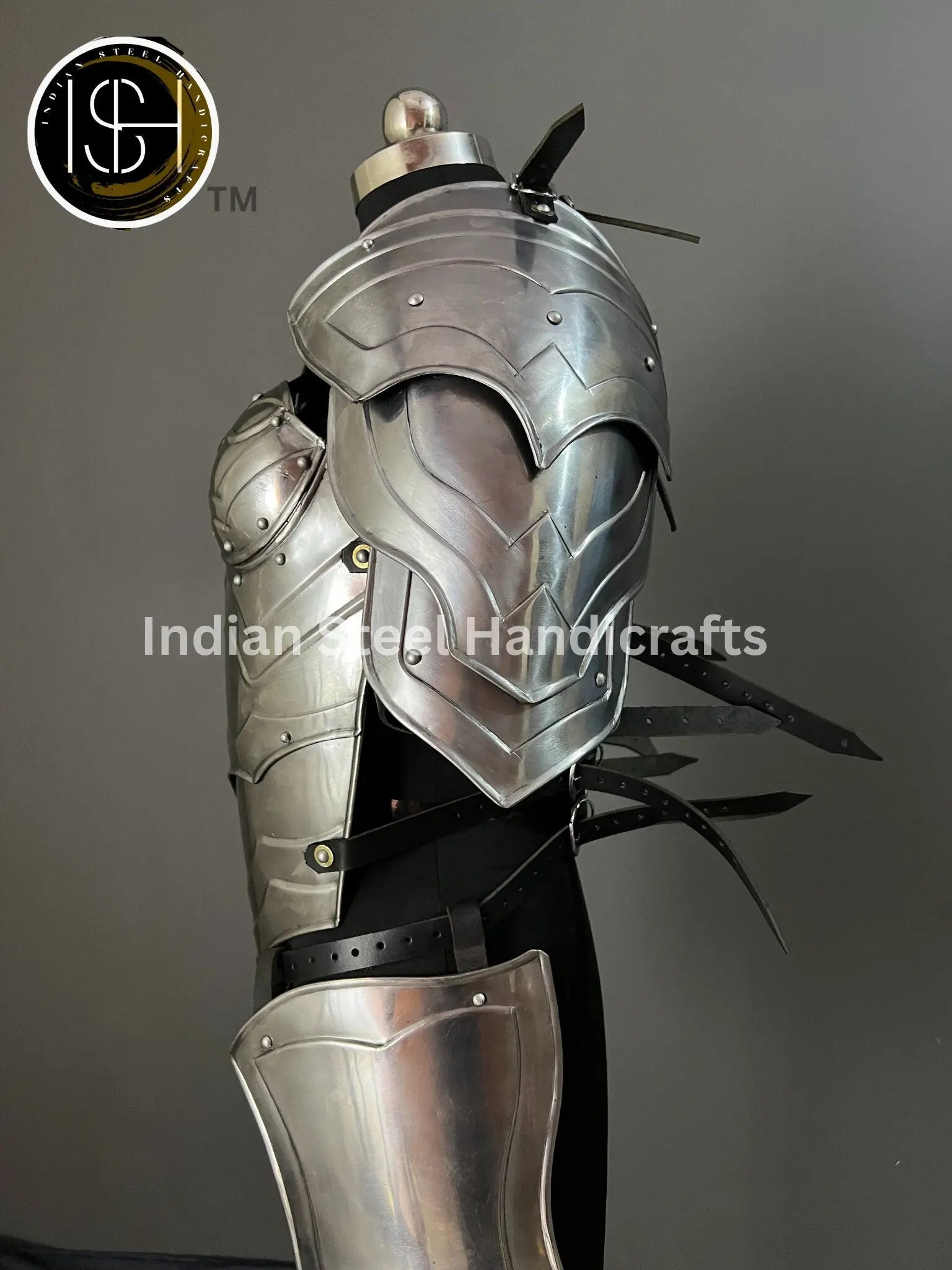 Medieval Lady Knight Armor: Steel Female Costume, LARP Cosplay
