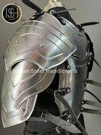 Medieval Lady Knight Armor: Steel Female Costume, LARP Cosplay