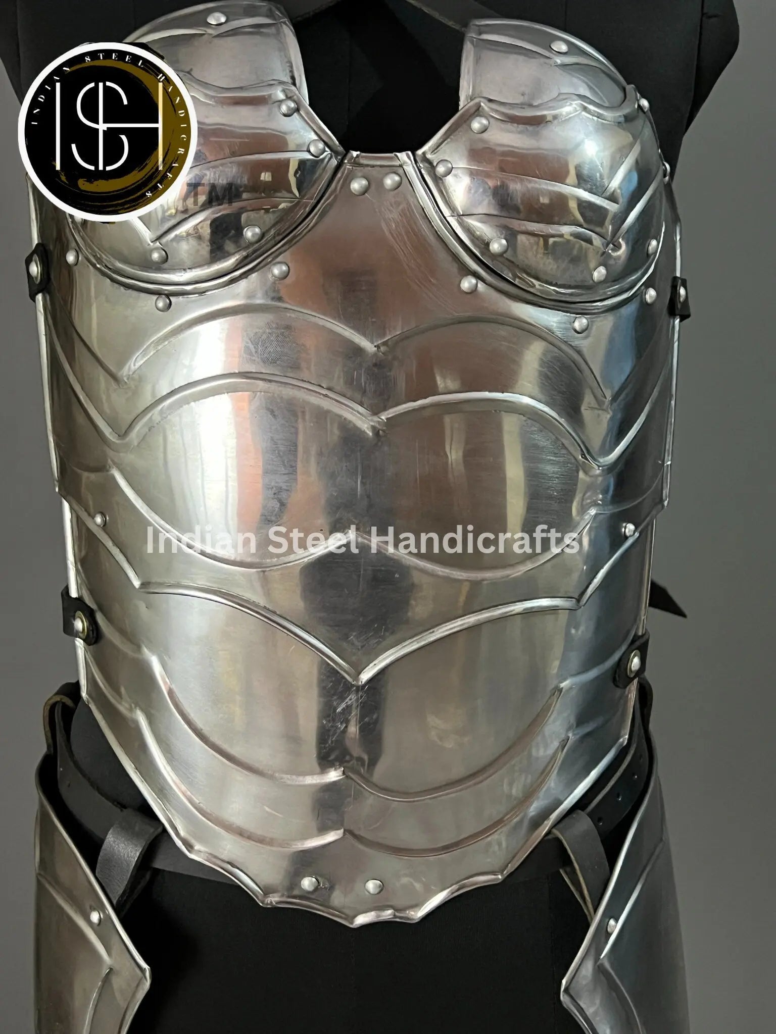 Medieval Lady Knight Armor: Steel Female Costume, LARP Cosplay