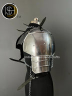 Knight Brave Female Armor, Gorget Pouldron Armor, Chaianmail Armor,Cosplay Armor, Sca Armor, Larp Armor, Gifts for Women. ISH Collection