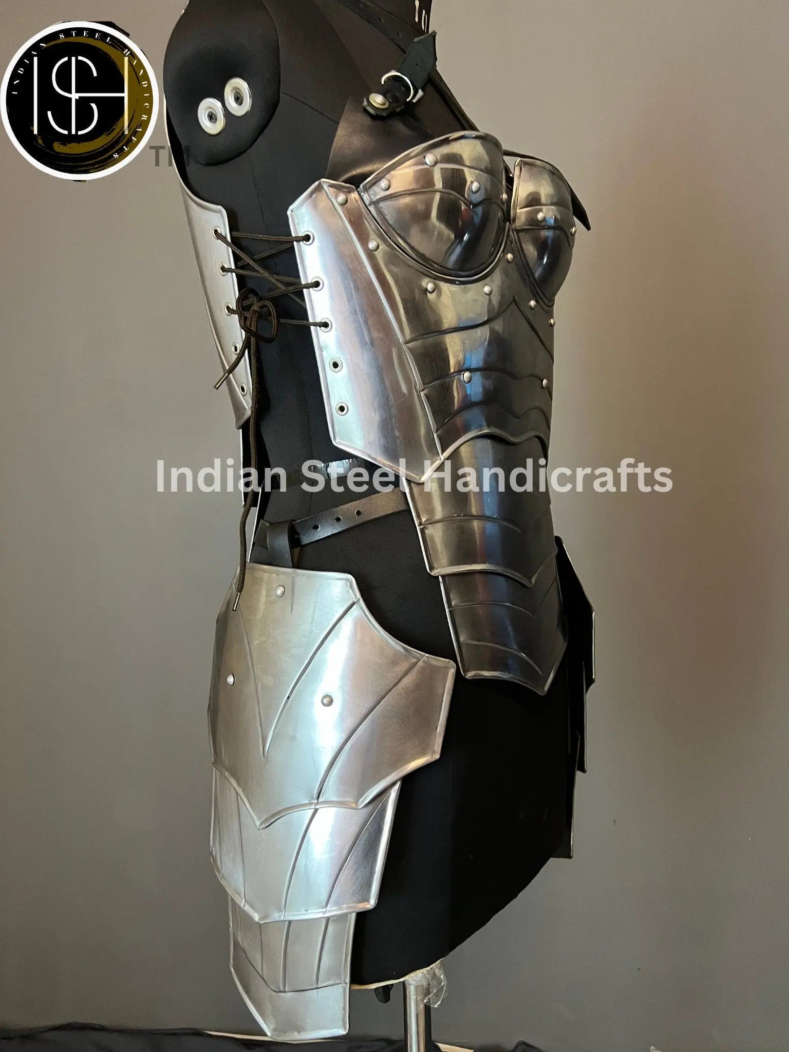 Medieval Steel Corset Armor: Female LARP Cosplay Costume