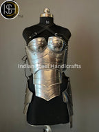 Medieval Steel Corset Armor: Female LARP Cosplay Costume