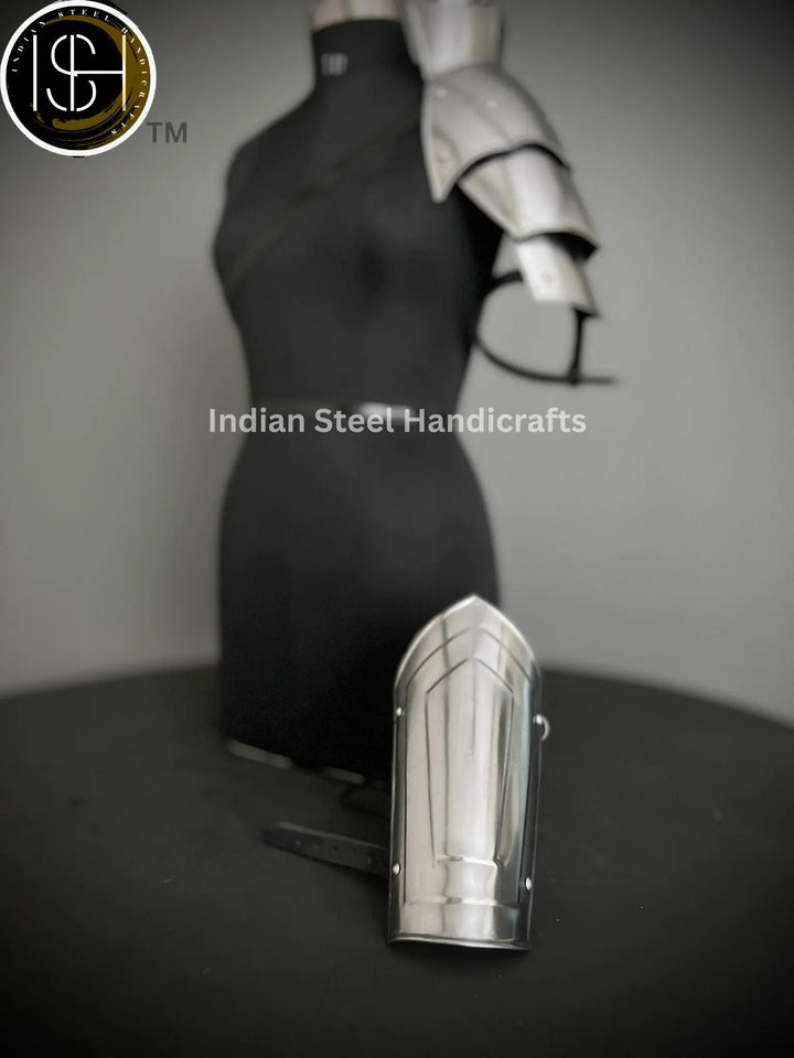 Handmade Steel Pauldron: Female Medieval LARP Armor