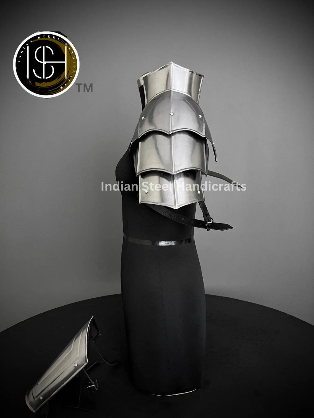 Handmade Steel Pauldron: Female Medieval LARP Armor