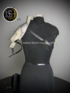 Medieval Knight Steel Shoulder & Bracer Armor: LARP Cosplay