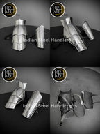 Medieval Knight Steel Shoulder & Bracer Armor: LARP Cosplay