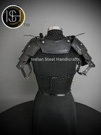 Knight Brave Female Armor, Gorget Pouldron Armor, Chaianmail Stylish top,Cosplay Armor, Sca Armor, Larp Armor, Gifts for Women. ISH Collection