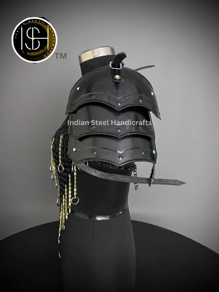 Knight Brave Female Armor, Gorget Pouldron Armor, Chaianmail Stylish top,Cosplay Armor, Sca Armor, Larp Armor, Gifts for Women. ISH Collection