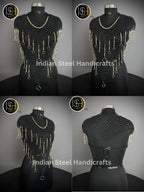 Knight Brave Female Armor, Gorget Pouldron Armor, Chaianmail Stylish top,Cosplay Armor, Sca Armor, Larp Armor, Gifts for Women. ISH Collection