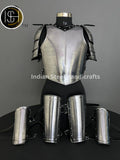 Medieval Lady Knight Armor: Steel Female Cosplay LARP Costume