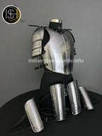 Medieval Lady Knight Armor: Steel Female Cosplay LARP Costume