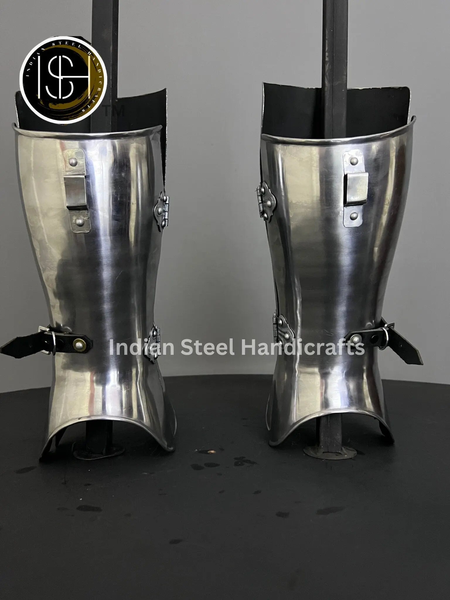Medieval Knight leg Guard, Sabaton Armor, Larp Armor, Cosplay Armor, functional Armor, Sca Armor, Larp, Gift Item. ISH Collection