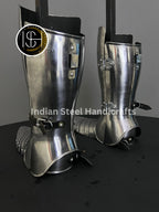 Medieval Knight leg Guard, Sabaton Armor, Larp Armor, Cosplay Armor, functional Armor, Sca Armor, Larp, Gift Item. ISH Collection