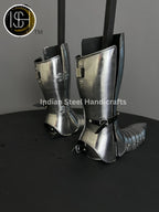 Medieval Knight leg Guard, Sabaton Armor, Larp Armor, Cosplay Armor, functional Armor, Sca Armor, Larp, Gift Item. ISH Collection
