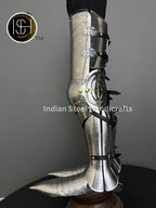 Medieval Knight leg Guard Armor, Sabatone Armor, Larp Armor, functional Armor, Sca, Cosplay, Larp, ISH Collection
