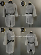 Knight Brave Female Armor, Gorget Pouldron Armor, Chaianmail Armor,Cosplay Armor, Sca Armor, Larp Armor, Gifts for Women. ISH Collection