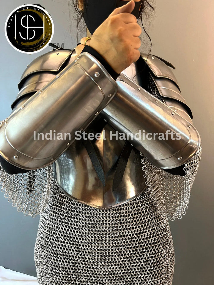 Steel Lady Knight Armor: Medieval SCA LARP Costume