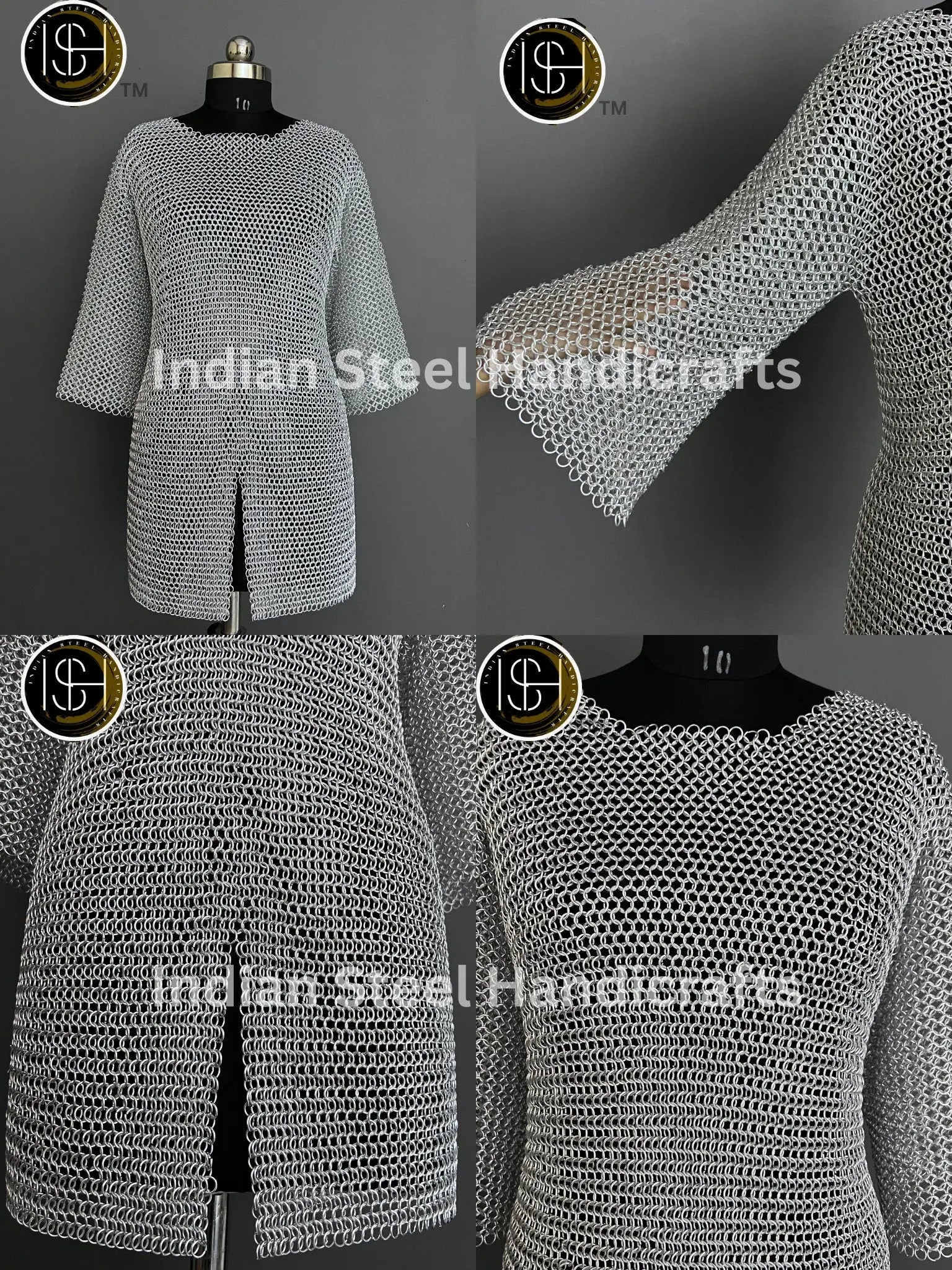 Knight Brave Chainmail Armor, Cosplay Armor, Sca Armor, Larp Armor, Gifts for Women. ISH Collection