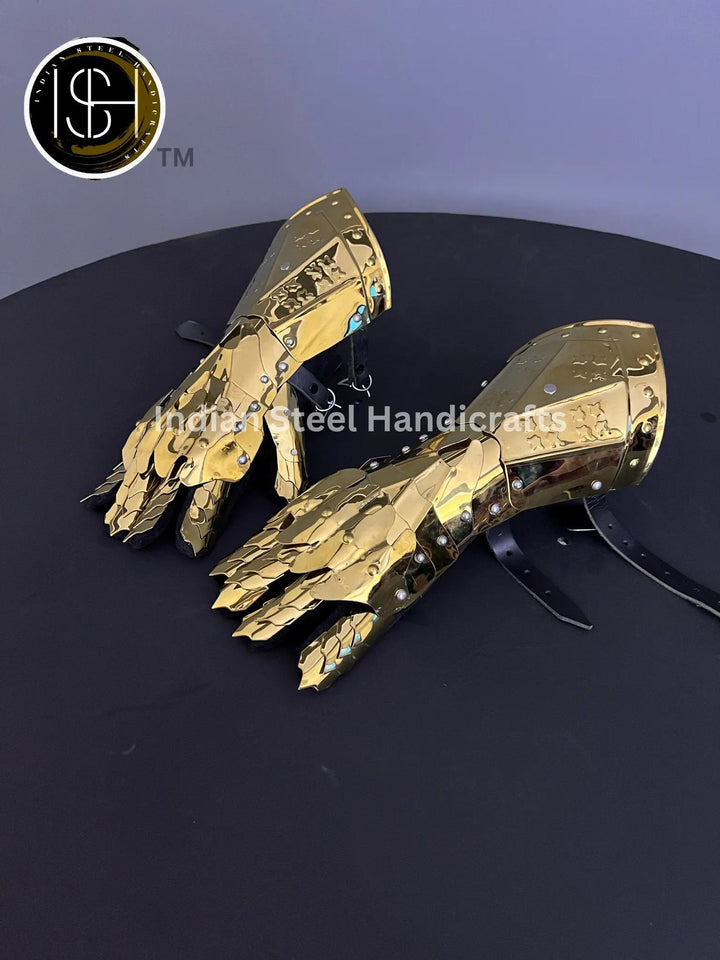 Knight Gauntlet Armor, Larp Gauntlet Armor, Cosplay Armor, Sca Armor, Fantas Gauntlet Armor, Gift Item. ISH Collection