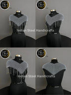 Chainmail Harness, Chainmail Chains Layers top & Skirt, Rings Costume, Wedding Cosplay Costume, Larp , Cosplay, Sca Armor, Gift For Women. ISH Collection