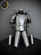 Steel Lady Knight Armor: Medieval LARP Cosplay Costume