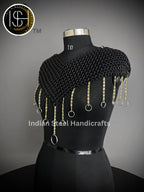 Chainmail Collar, Chainmail Jump Ring, Chainmail Neck Piece, Cosplay Costume, Chainmail Festival,Renaissance Faire Larp Gift. ISH Collection