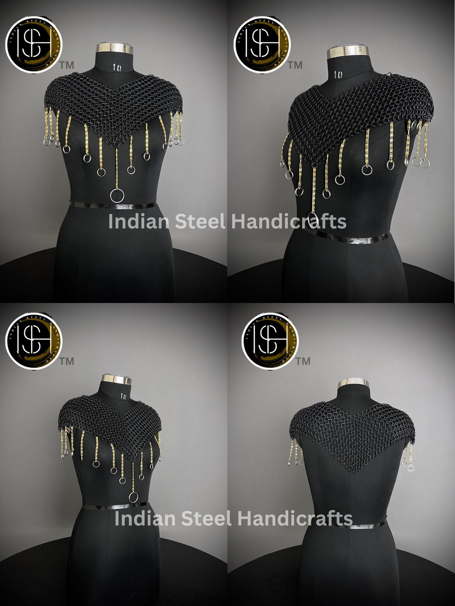 Chainmail Collar, Chainmail Jump Ring, Chainmail Neck Piece, Cosplay Costume, Chainmail Festival,Renaissance Faire Larp Gift.