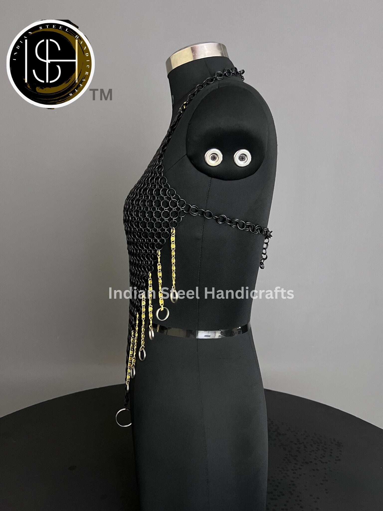 Chainmail Harness, Chainmail Chains Layers top, Jump Rings Costume, Wedding Cosplay Costume, Larp , Cosplay, Sca Armor, Gift For Women.