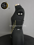 Chainmail Harness, Chainmail Chains Layers top, Jump Rings Costume, Wedding Cosplay Costume, Larp , Cosplay, Sca Armor, Gift For Women. ISH Collection