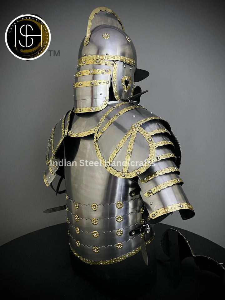 Medieval Hussar Jacket Armor, Larp Armor, Cosplay Armor, Fantasy Armor Costume, SCA Armor, Larp Costume, Gift Items. ISH Collection