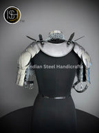 Knight Brave Female Armor, Gorget Pouldron Armor, Chaianmail Stylish top,Cosplay Armor, Sca Armor, Larp Armor, Gifts for Women. ISH Collection