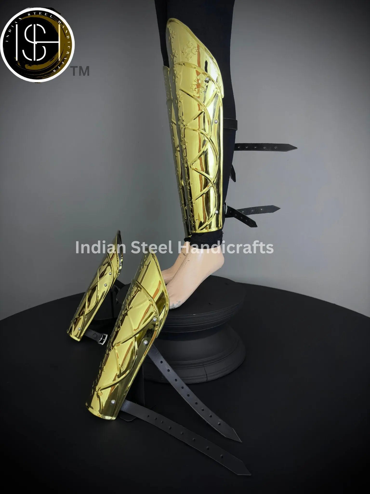 Medieval Knight leg Armor, Bracers Armor, Larp Armor, fantasy Armor Cosplay Armor, Sca Armor, Gift for Men/Women ISH Collection