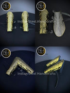 Medieval Knight leg Armor, Bracers Armor, Larp Armor, fantasy Armor Cosplay Armor, Sca Armor, Gift for Men/Women ISH Collection