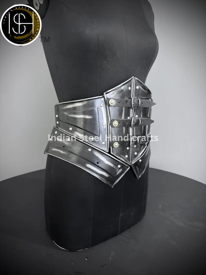 Medieval Steel Cuirass Armor: Women's Fantasy LARP Cosplay