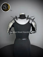 Medieval Knight Gorget&Pouldron Armor, Larp Armor Costume, Cosplay Armor, Sca Armor, Fantasy Armor, Gift for Men/women ISH Collection