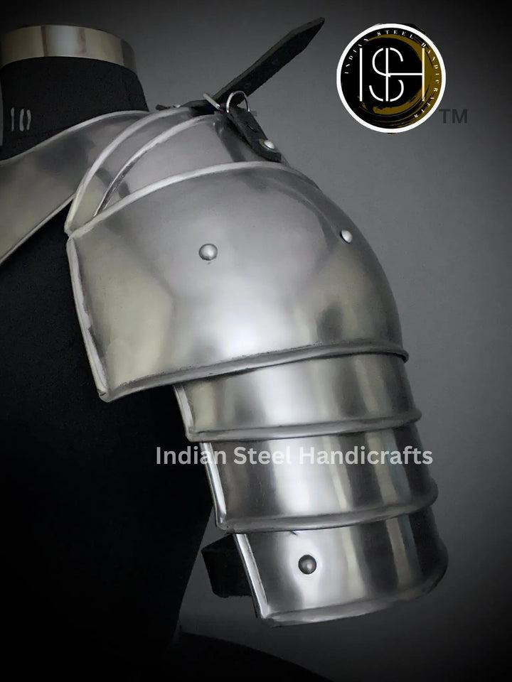 Medieval Knight Gorget&Pouldron Armor, Larp Armor Costume, Cosplay Armor, Sca Armor, Fantasy Armor, Gift for Men/women ISH Collection