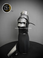 Medieval Knight Shoulder & Bracer Armor,Chainmail top armor,Larp Armor,Fantasy Armor, Cosplay Armor, Sca Armor, Gift for Men/Women ISH Collection