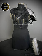 Medieval Knight Shoulder & Bracer Armor,Chainmail top armor,Larp Armor,Fantasy Armor, Cosplay Armor, Sca Armor, Gift for Men/Women ISH Collection