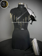Medieval Knight Shoulder & Bracer Armor,Chainmail top armor,Larp Armor,Fantasy Armor, Cosplay Armor, Sca Armor, Gift for Men/Women ISH Collection