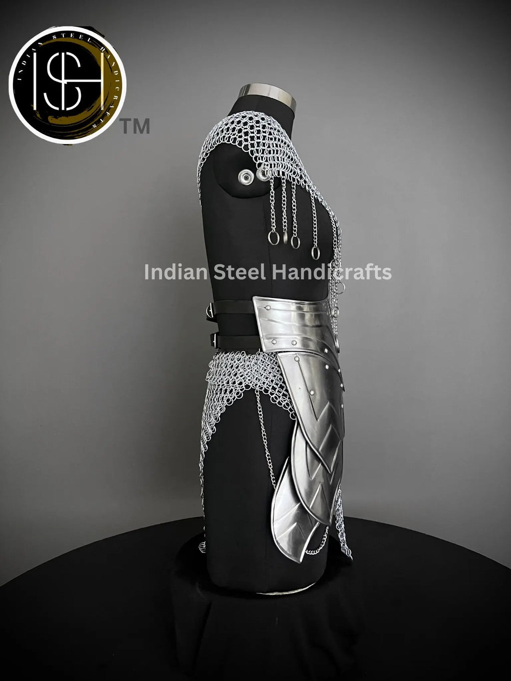 Steel Chainmail Armor Set: Larp Cosplay Costume