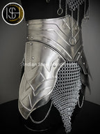 Chainmail Chains Layers top, Skirt, Waist & Tesset Armor, Wedding Cosplay Costume, Larp , Cosplay, Sca Armor, Gift For Women. ISH Collection