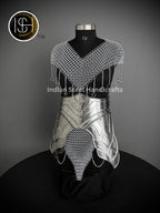 Steel Chainmail Armor Set: Larp Cosplay Costume