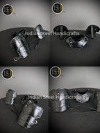 Knight Brave Female Armor, Gorget Pouldron Armor, Chaianmail Stylish top,Cosplay Armor, Sca Armor, Larp Armor, Gifts for Women. ISH Collection