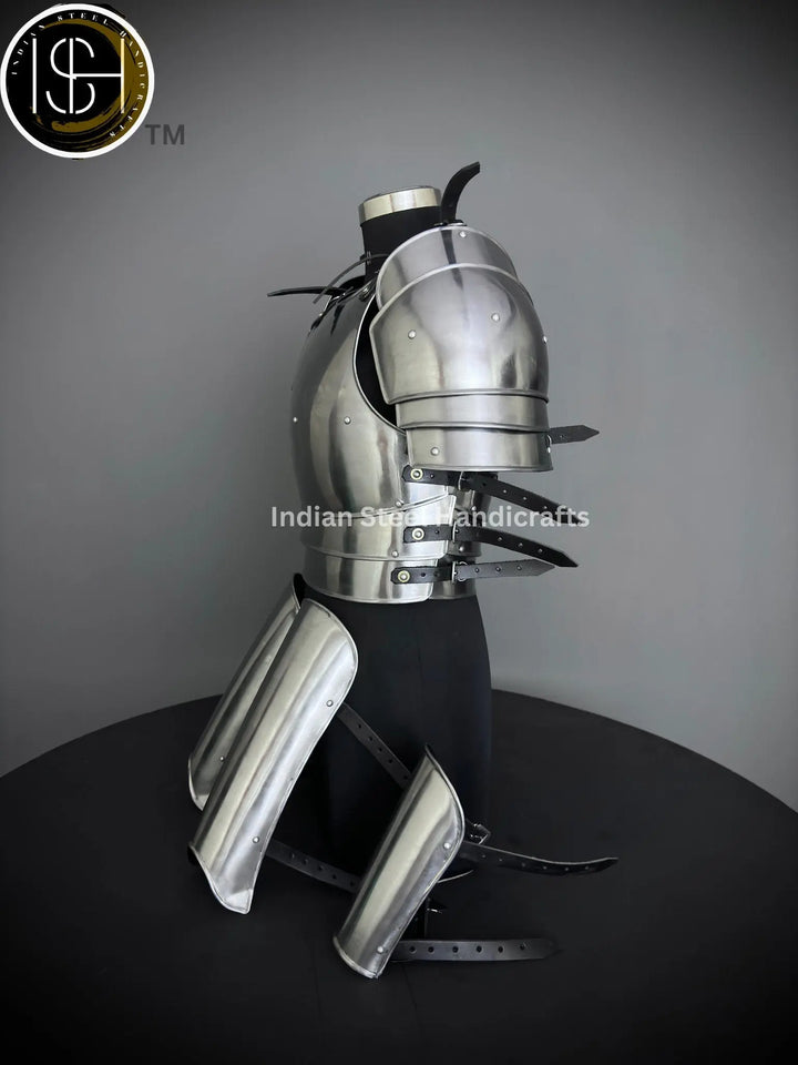 Steel Lady Knight Armor: Medieval LARP Cosplay Costume