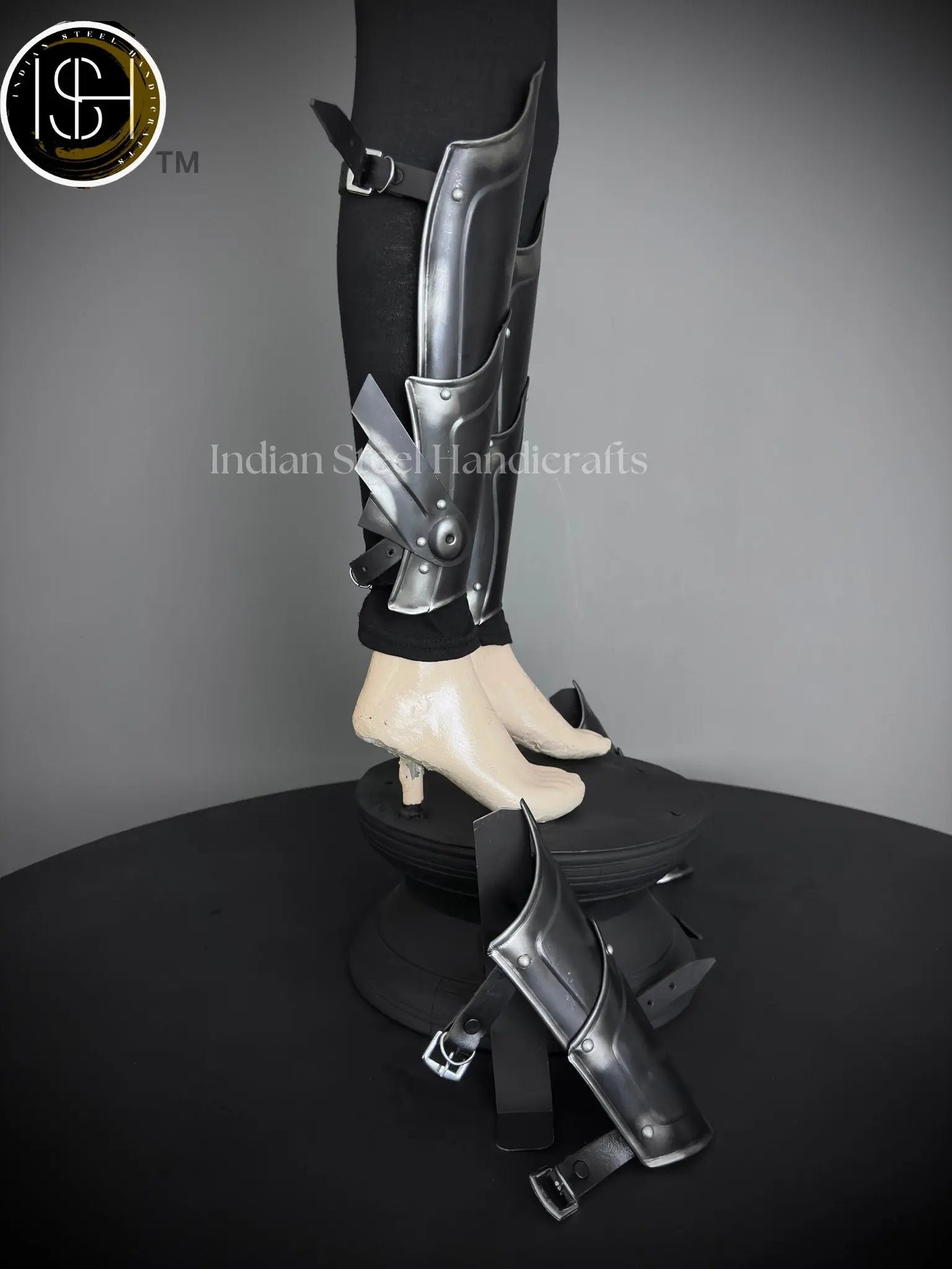 Medieval Knight leg Armor, Bracers Armor, Larp Armor, fantasy Armor Cosplay Armor, Sca Armor, Gift for Men/Women ISH Collection